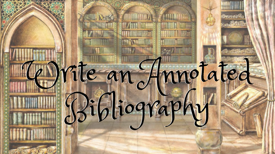 Write an annotated bibliography